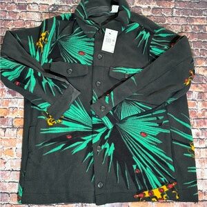Nike Green and Black Tropical Men's Jacket